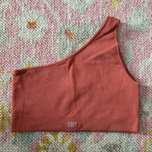 set active | sculptflex® ribbed one shoulder bra - Picture 2 of 3